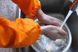 把鸡蛋倒进开水中，瞬间变成1道快要失传的鲁菜，不加一滴油解馋图片