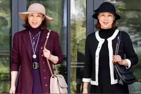 60岁女人懂穿更优雅！这位阿姨用这六款外套打造年轻感，减龄气质图片