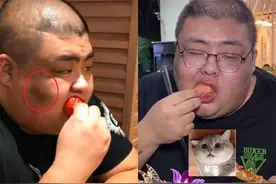 又一个泡泡龙？网红胖猴子脸上也出现黑斑，身体状态令人担心图片