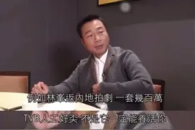 内娱艺人片酬再引热议，相比之下，TVB艺人才是娱乐圈真打工人图片