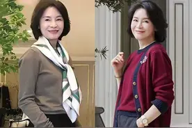这是见过最体面的妈妈辈打扮！“羊绒衫+小脚裤”，照着穿就很美图片