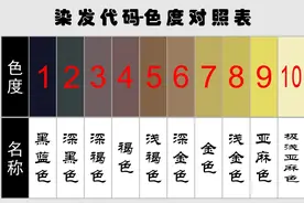 染发剂中的3.0或4.0是什么意思？了解颜色代码，染啥颜色一目了然图片