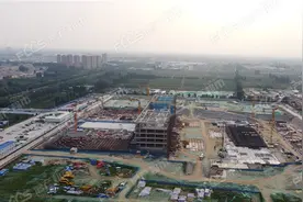 直击第一现场！滕州人民医院新院区6月工程航拍图片