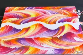 绘画小课堂，流体彩绘图案的绘画方法，非常简单！图片