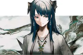 明日方舟：黑兔手绘莫斯提马新同人图 一流颜值气质 可惜当了仓管图片