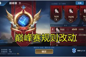 巅峰赛加入积分机制，赛季结算奖励曝光，2800分送一个对局称号图片