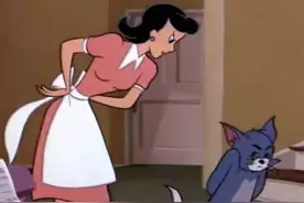 猫和老鼠中神秘的非裔女主人，罕见的一次露脸，极少有人见过图片