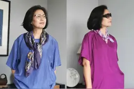 小脚裤过时了，今秋流行“醋酸裤”！舒适显瘦，五六十岁穿好时尚图片