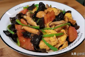 香菇这样炒太香了，味道鲜上加鲜，不放一点肉，营养好吃还下饭图片