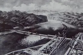 湖北旧影：20世纪80年代在建的万里长江第一坝葛洲坝景象图片