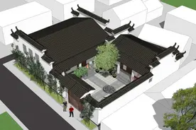 一层徽派合院，庄肃高雅，东方韵味图片