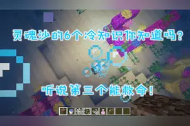 我的世界盘点：灵魂沙的6个冷知识你知道吗？听说第三个能救命！视频封面