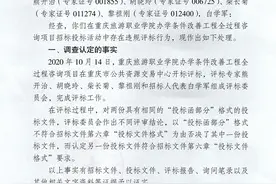 重庆通告5位评标委员会成员违规评标行为图片