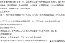 「收藏」组价时，综合脚手架和单项脚手架差别在哪里？图片