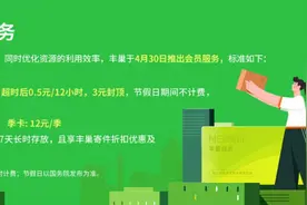 丰巢快递柜今天起启用超时收费 超12小时后收费0.5元/12小时 3元封顶图片