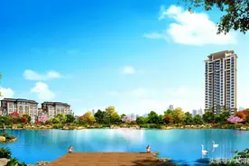 爱不胡来，爱是湖来——恒大金碧天下III期•半城湖，为你而来！图片