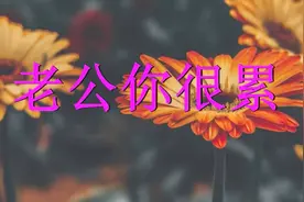 老婆对老公唱的一首《老公你很累》好听极了，感动无数老公