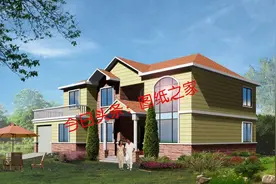 225㎡经济型二层小洋楼，复式楼中楼大露台，在农村很火的户型！视频封面
