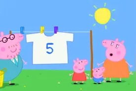 《小猪佩奇》猪爸爸生活真充实，上午洗衣服上班，下午还要踢足球图片