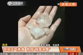 见过吗？罕见天气来袭 海安现“鸡蛋冰雹”视频封面