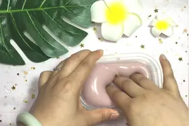自制红豆泥，无硼砂无洗衣液，这么大一盒玩到停不下来视频封面
