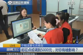 个税法迎第七次大修，起征点调至每月5000元，还有这个重要变化视频封面