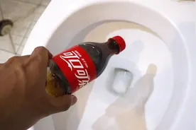 马桶中倒入一瓶可乐，半个小时后尿渍污垢不见了，作用很强大视频封面