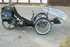 三轮自行车时速达70km/h，躺着骑车舒适度比开车高，还要什么汽车视频封面