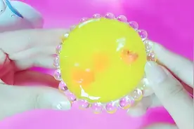无硼砂手工DIY橘子果冻布丁，戳起来Q弹手感，妈妈看了都舍不得扔视频封面