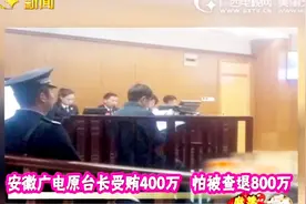 安徽 特大受贿案开庭 某电台台长受贿四百万 怕被查竟退回八百万视频封面