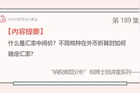 什么是汇率中间价？不同税种在外币折算时如何确定汇率？视频封面