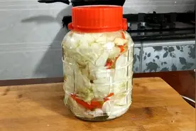 乡村潘哥：包菜这样简单腌制，酸脆开胃下饭，做一次可以吃半年视频封面