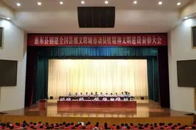 全省首创路长制：惠东县吹响创建全国县级文明城市冲锋号图片