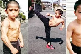 日本8岁小男孩疯狂锻炼，肌肉大的惊人，网友称其像李小龙视频封面