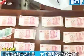 女子将10万现金放电动车内 一会却不翼而飞 监控还原事情真相视频封面