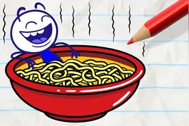 创意铅笔动画：铅笔人被吃掉了！视频封面