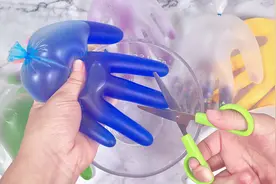 发现一个做泥的新玩法，材料就是家里的一次性手套，无硼砂视频封面