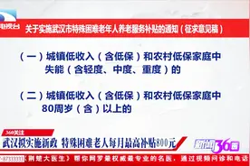 武汉拟实施新政，特殊困难老人可享养老服务补贴，每月最高800元视频封面