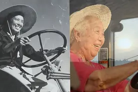 一元人民币上“拖拉机姐姐”现身《机智过人》挑战无人拖拉机 泪洒现场！视频封面