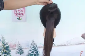 放假在家玩游戏，不如在家学编发，一款漂亮的马尾辫教程分享给你视频封面
