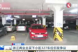 浙江两业主买下小区327车位引发争议 律师：购车位不犯法视频封面