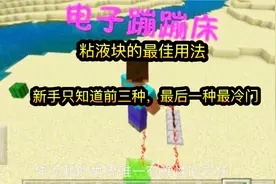 我的世界：粘液块的最佳用法，新手只知道前三种，最后一种最冷门