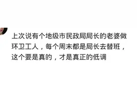 你身边有没有扮猪吃老虎的经历？网友：局长的老婆做环卫工人图片