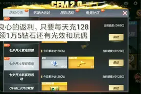 CF手游：最良心返利，每天充128就能领1万5钻石和永久王力宏！