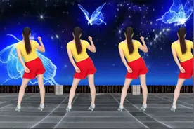 自由跳跃32步广场舞《信天游》经典老歌，动感DJ，太好听了！视频封面