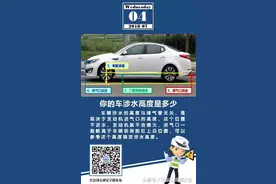 安全提示你的车涉水高度是多少？图片