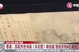 估价约4亿港元！苏轼流失日本的神秘画作《木石图》亮相香港视频封面