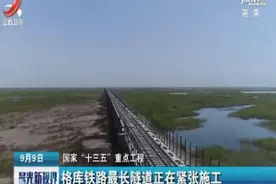 国家“十三五”重点工程：格库铁路最长隧道正在紧张施工视频封面
