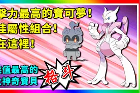 精灵宝可梦：十大种族值最高的格斗属性神奇宝贝！神奇宝贝百科07
