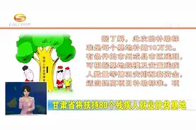 甘肃省将扶持80个残疾人就业扶贫基地视频封面